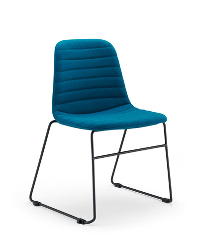 [12183] Lila Chair (Sled Base – Fully Upholstered)