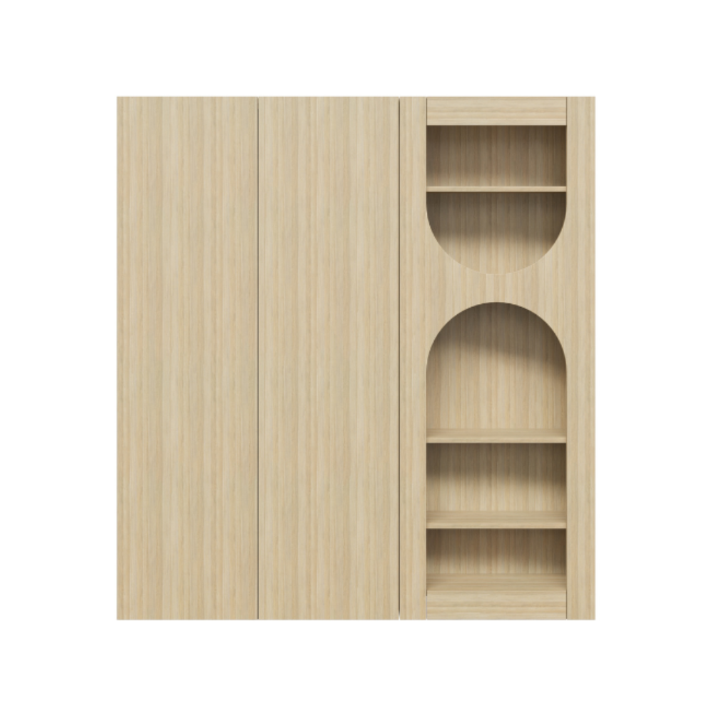 [16096] Aaric Bookshelf Cupboard