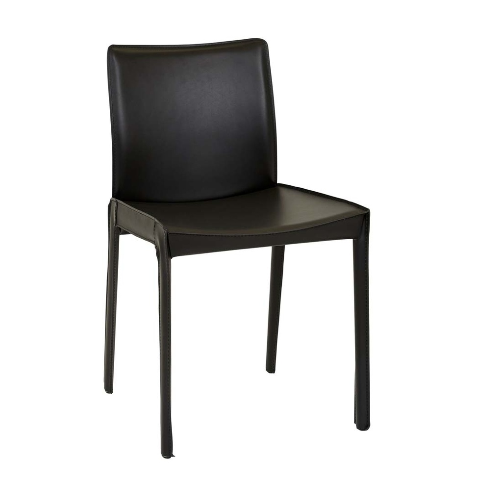 [CARLO-DINING-CHAIR-JET-BLACK-CH-CARL] Carlo Dining Chair - Jet Black