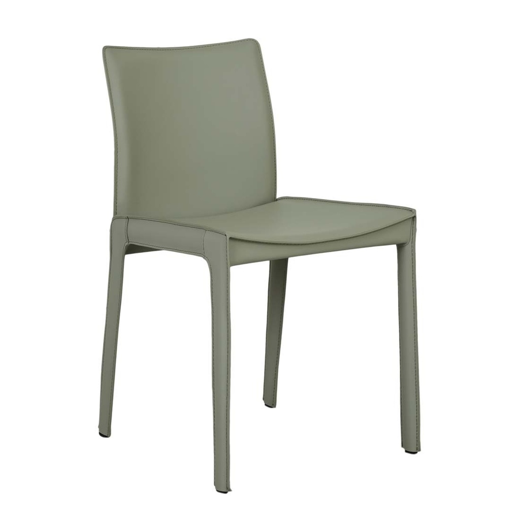 [CARLO-DINING-CHAIR-MOSS-PU-CH-CARL] Carlo Dining Chair - Moss PU
