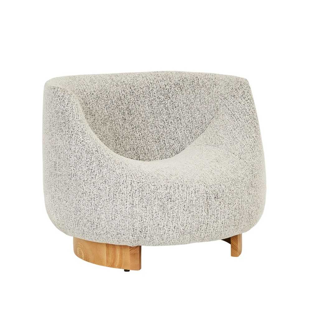 [CH-HANA-OCC-ORE-SPECKLE-NATURAL-ASH-VENEER] Hana Occasional Chair - Ore Speckle - Natural Ash Veneer