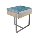 Iroko Bedside Table