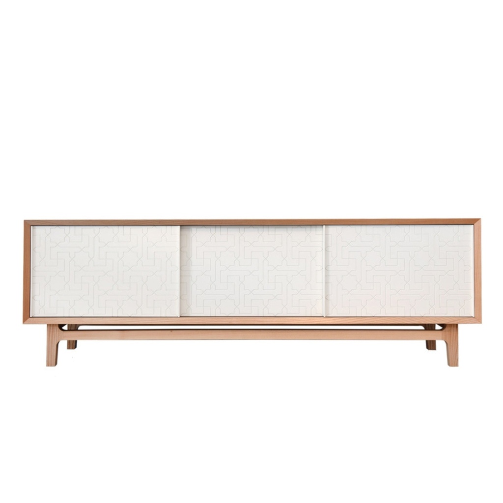 [7340068274416] Alhambra Sideboard - White Ash