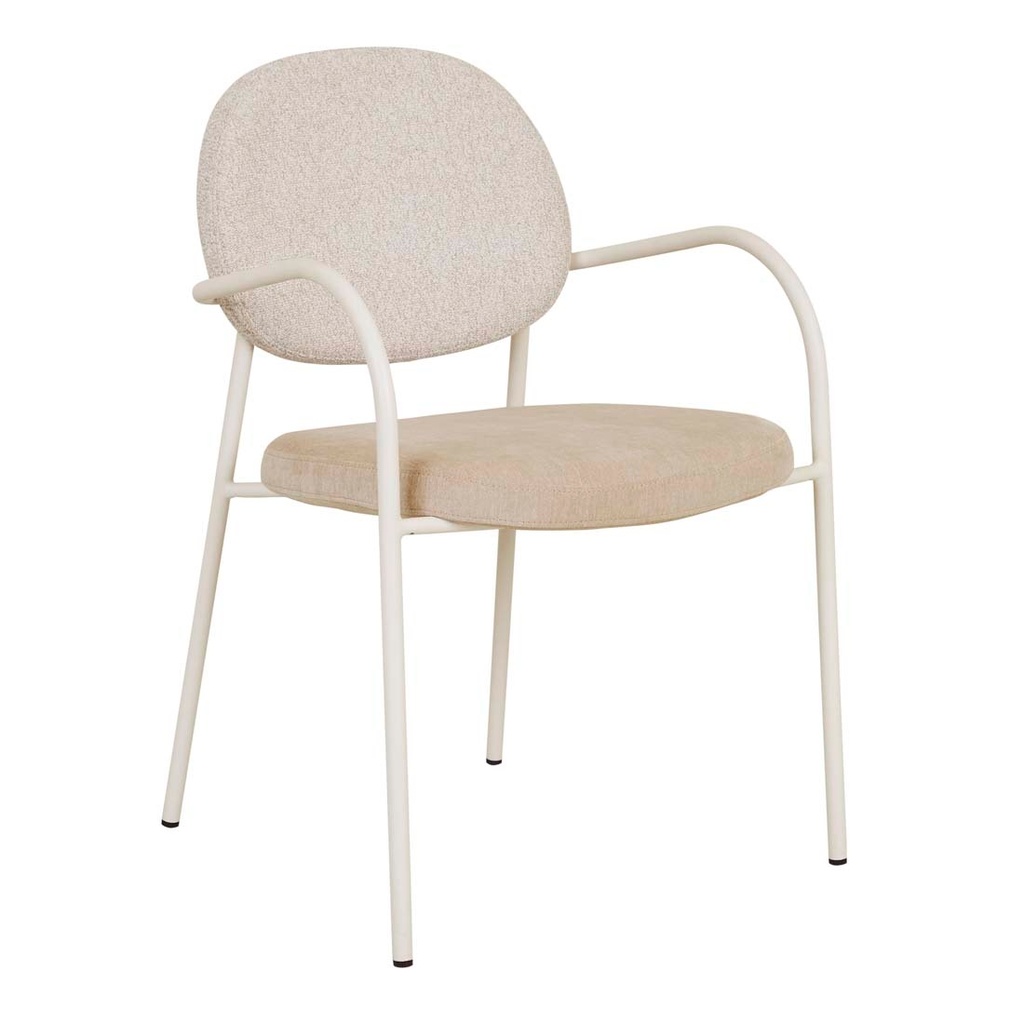 [LAYLA-LOOP-DINING-ARM-CHAIR-WHEAT-ALMOND-MILK-CH-LAY-ARM-ALMOND-MILK] Laylah Loop Dining Armchair - Wheat - Almond Milk
