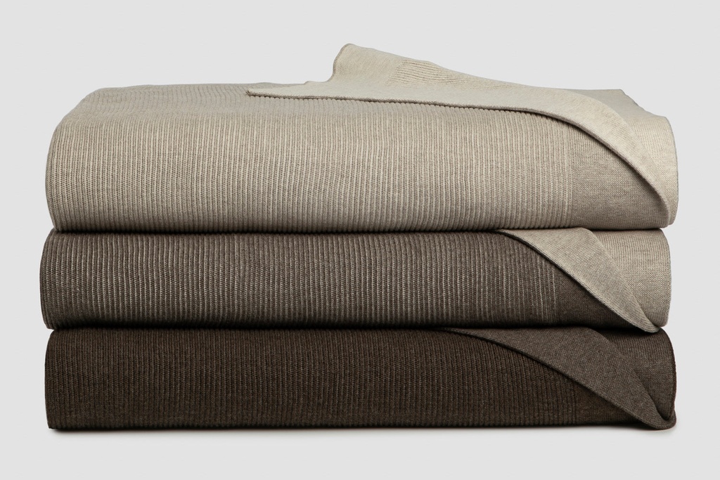 [8261694193904] Reversible Rib Cotton Throws