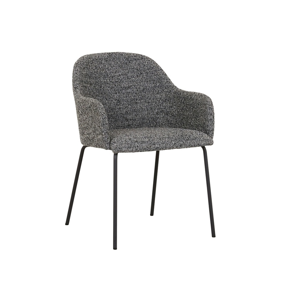 [RILEY-DINING-ARMCHAIR-DOMINO-MATT-GRAPHITE-CH-RIL-ARM-MATT-GRAPHITE] Riley Dining Armchair - Domino - Matt Graphite