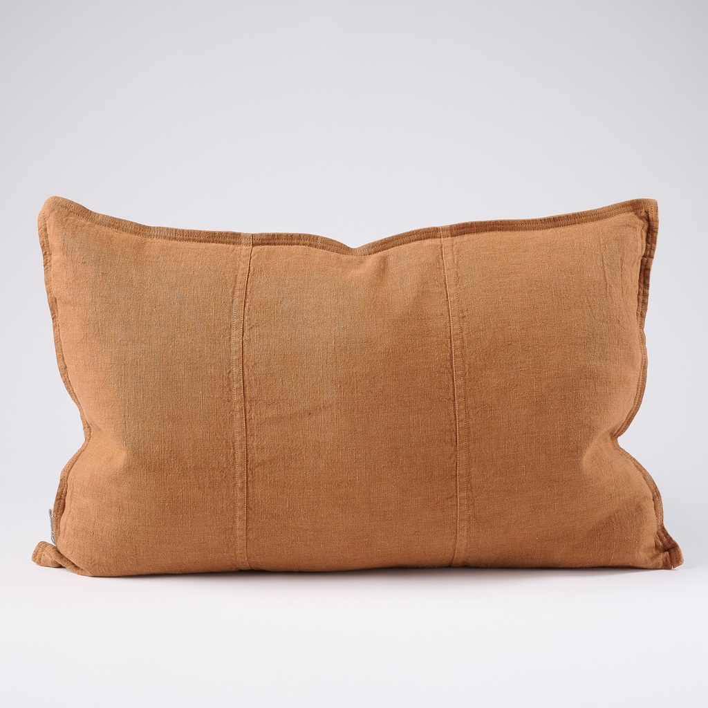 [8334577041648] Luca Linen Cushion Nutmeg