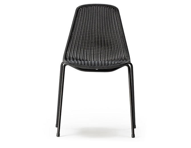 [8481356972272] Basket Outdoor Chair - Black