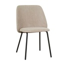 Sophia Dining Chair - Copeland Birch - Black Metal