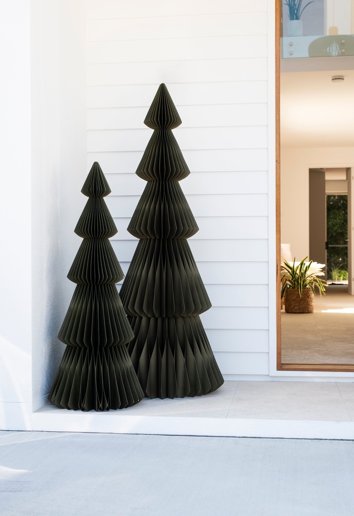 [9035980669168] Evergreen Paper Christmas Tree Olive