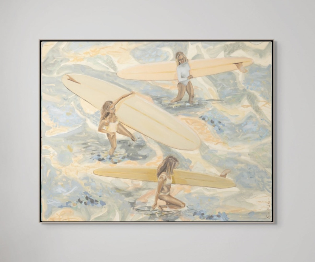 [9074896273648] Surfers Wading Water